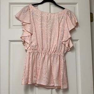 Shoshanna leopard jacquard top